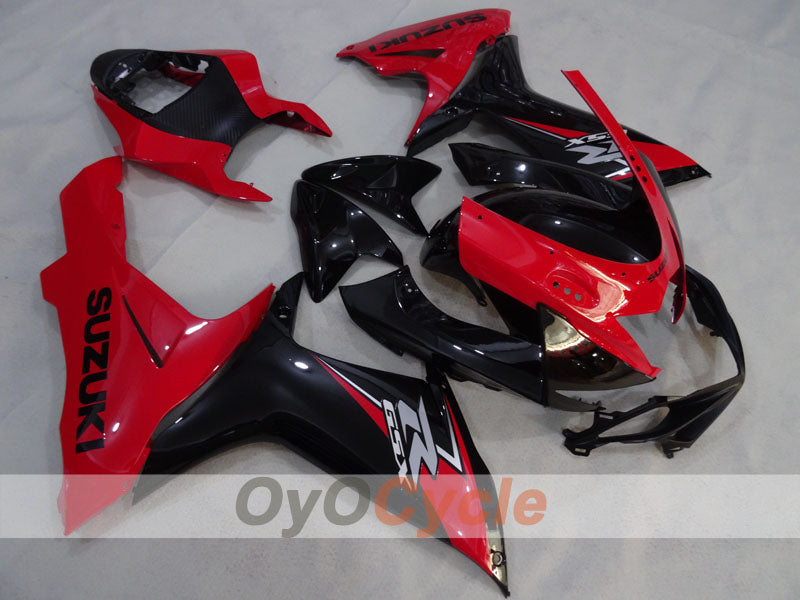 Injection Fairing kit for 11-26 GSX R600 - Red, Black - Factory Style #OYO87905479 Main image