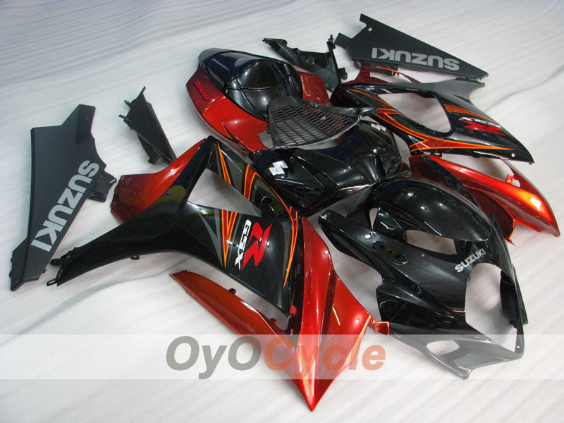 Injection Fairing kit for 07-08 GSX R1000 - Red, Black - Factory Style #OYO87905521 Main image