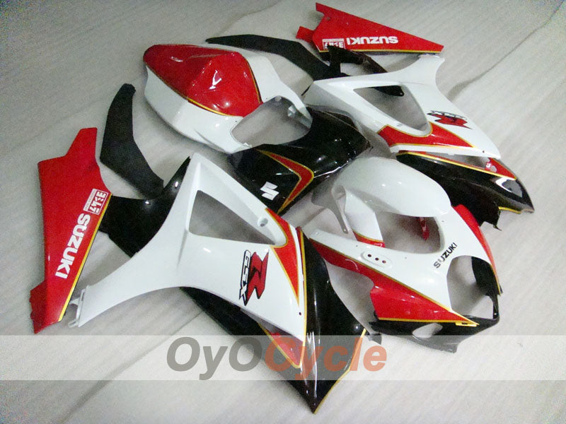 Injection Fairing kit for 07-08 GSX R1000 - Red, White, Black - Factory Style #OYO87905524 Main image