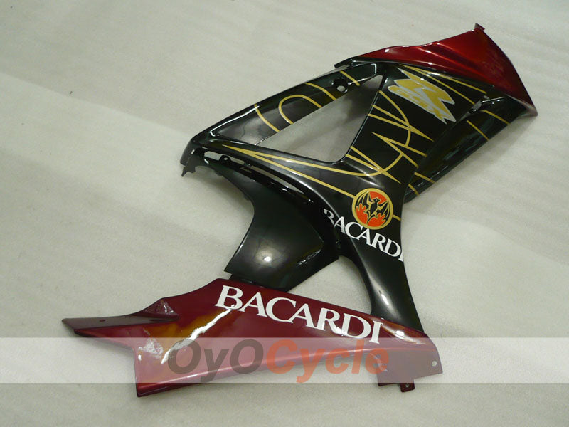 Injection Fairing kit for 07-08 GSX R1000 - Red, Black - BACARDI #OYO87905531