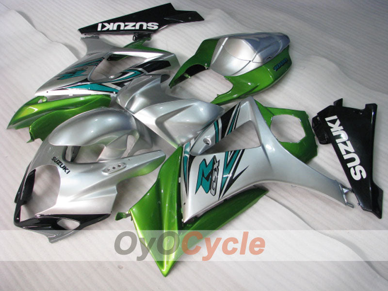 Injection Fairing kit for 07-08 GSX R1000 - Green, Silver - Factory Style #OYO87905533 Secondary image