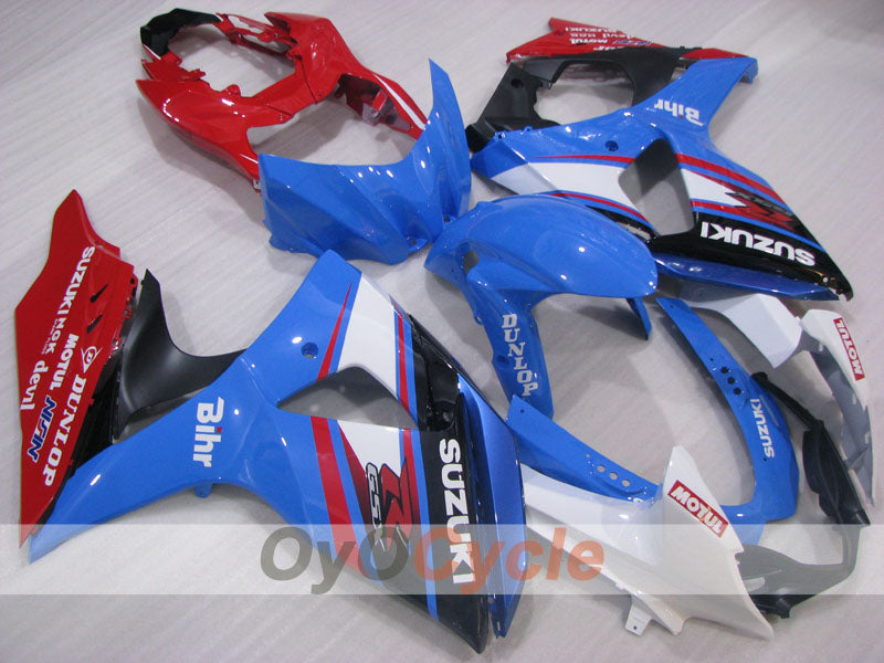 Injection Fairing kit for 09-16 GSX R1000 - Red, Blue, Black - DUNLOP #OYO87905554 Main image