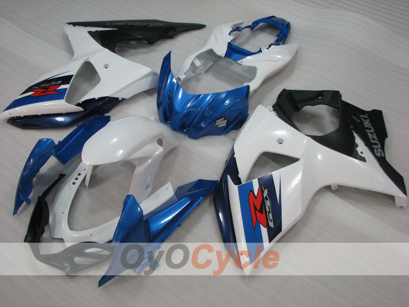 Injection Fairing kit for 09-16 GSX R1000 - Blue, White - Factory Style #OYO87905556 Main image