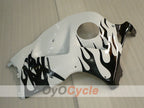 Injection Fairing kit for 99-07 GSXR1300 Hayabusa - White, Black - Flame #OYO87905607