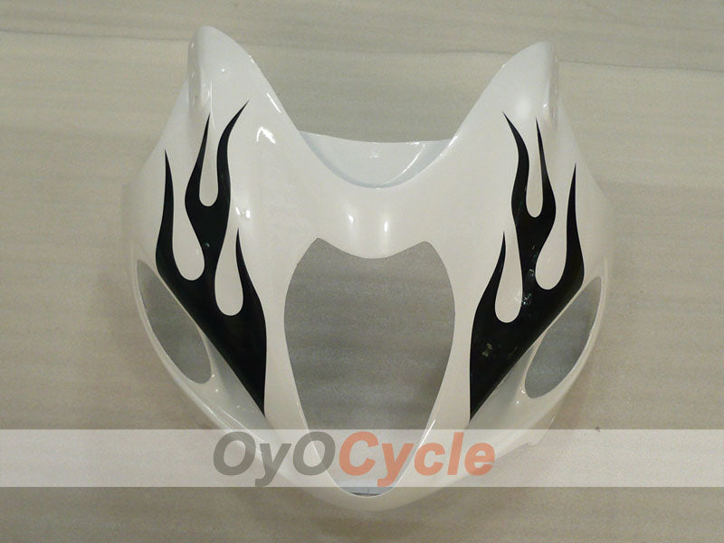 Injection Fairing kit for 99-07 GSXR1300 Hayabusa - White, Black - Flame #OYO87905607