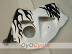 Injection Fairing kit for 99-07 GSXR1300 Hayabusa - White, Black - Flame #OYO87905607