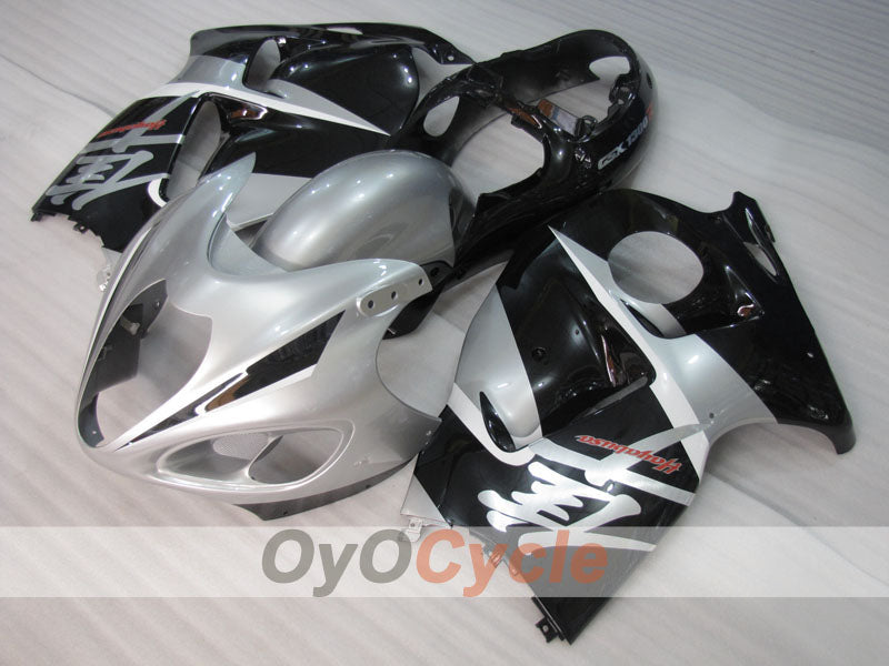 Injection Fairing kit for 99-07 GSXR1300 Hayabusa - Black, Silver - Factory Style #OYO87905608 Main image