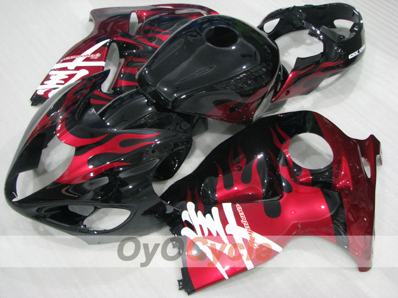 Injection Fairing kit for 99-07 GSXR1300 Hayabusa - Red, Black - Flame #OYO87905613 Secondary image