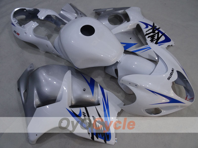 Injection Fairing kit for 99-07 GSXR1300 Hayabusa - White, Silver - Factory Style #OYO87905620 Main image