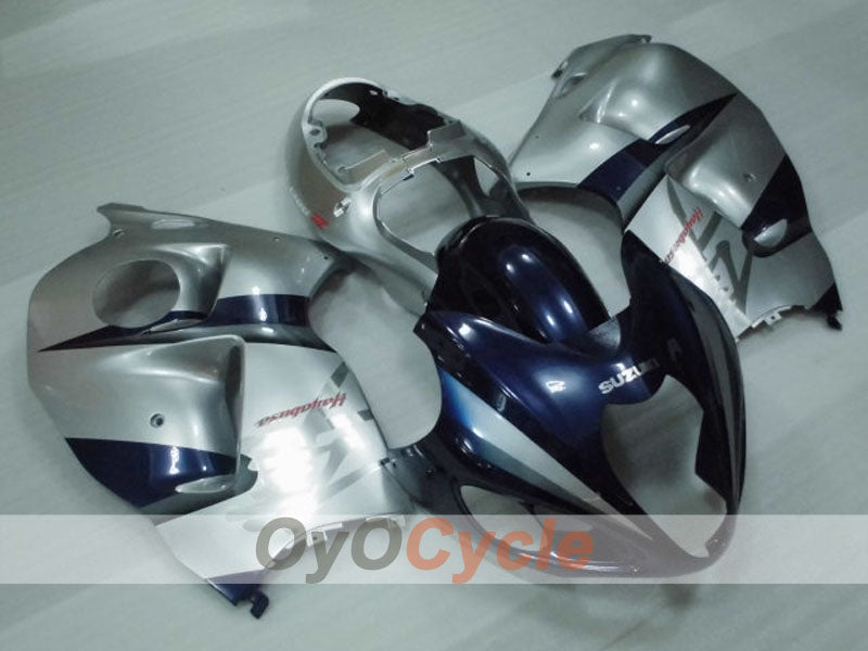 Injection Fairing kit for 99-07 GSXR1300 Hayabusa - Blue, Silver - Factory Style #OYO87905621 Main image