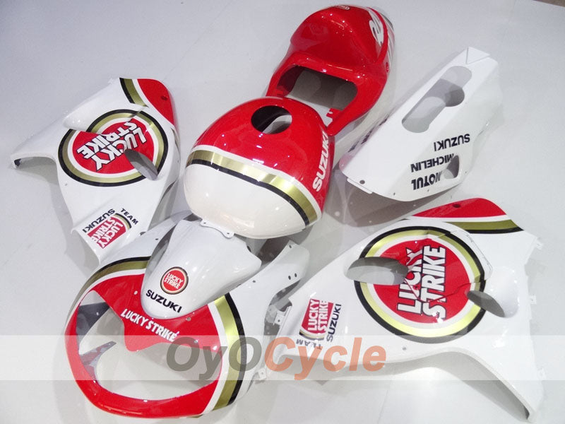 Injection Fairing kit for 98-03 TL1000R - Red, White - Lucky Strike #OYO87905636 Main image