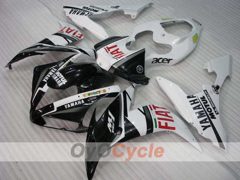 Injection Fairing kit for 04-06 YZF-R1 - White, Black - FIAT #OYO87905647 Main image
