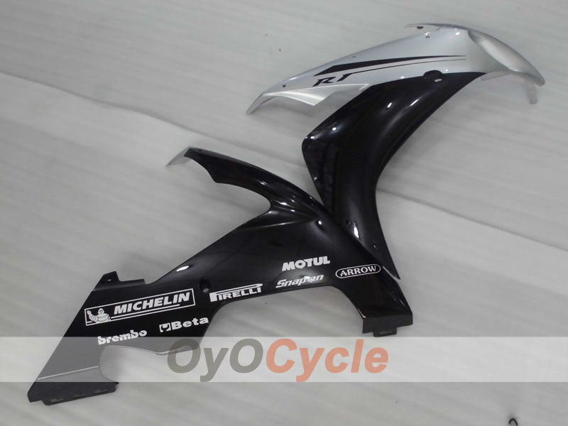 Injection Fairing kit for 04-06 YZF-R1 - Black, Grey - MOTUL #OYO87905650