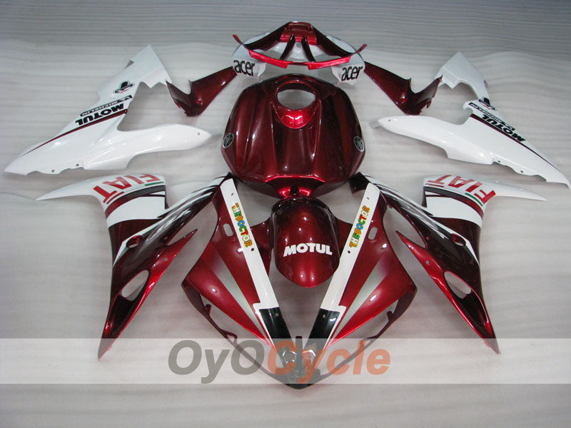 Injection Fairing kit for 04-06 YZF-R1 - Red, White - FIAT #OYO87905651 Secondary image