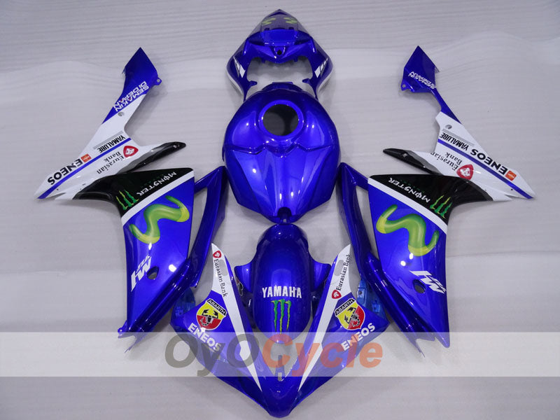 Injection Fairing kit for 07-08 YZF-R1 - Blue, White, Black - Monster #OYO87905695