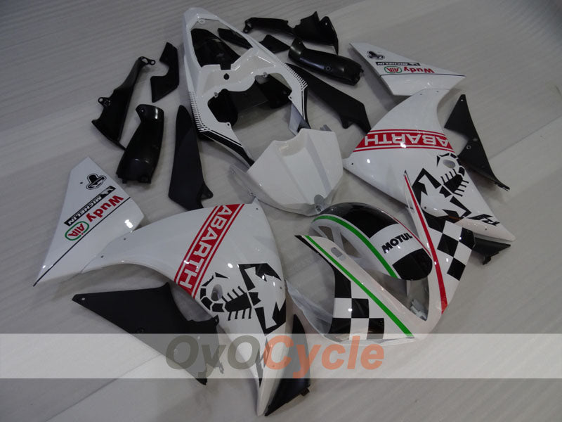 Injection Fairing kit for 09-11 YZF-R1 - Black, Pearl White - ABARTH #OYO87905722 Main image