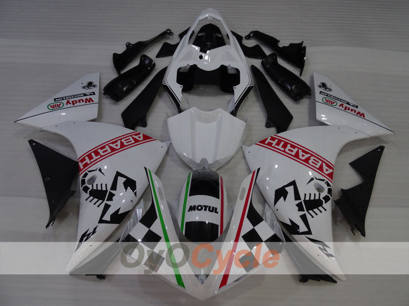 Injection Fairing kit for 09-11 YZF-R1 - Black, Pearl White - ABARTH #OYO87905722 Secondary image
