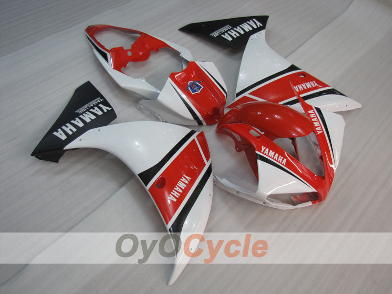 Injection Fairing kit for 09-11 YZF-R1 - Red, White - Factory Style #OYO87905724 Main image