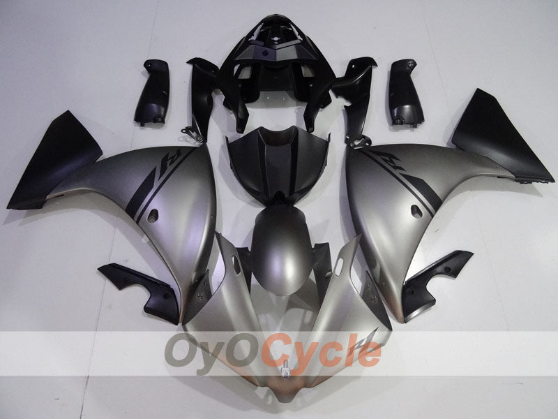 Injection Fairing kit for 12-14 YZF-R1 - Black, Grey, Matte - Factory Style #OYO87905730 Secondary image