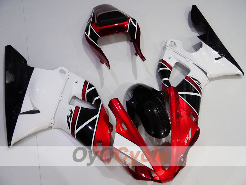 Injection Fairing kit for 00-01 YZF-R1 - Red, White, Black - Factory Style #OYO87905741 Main image