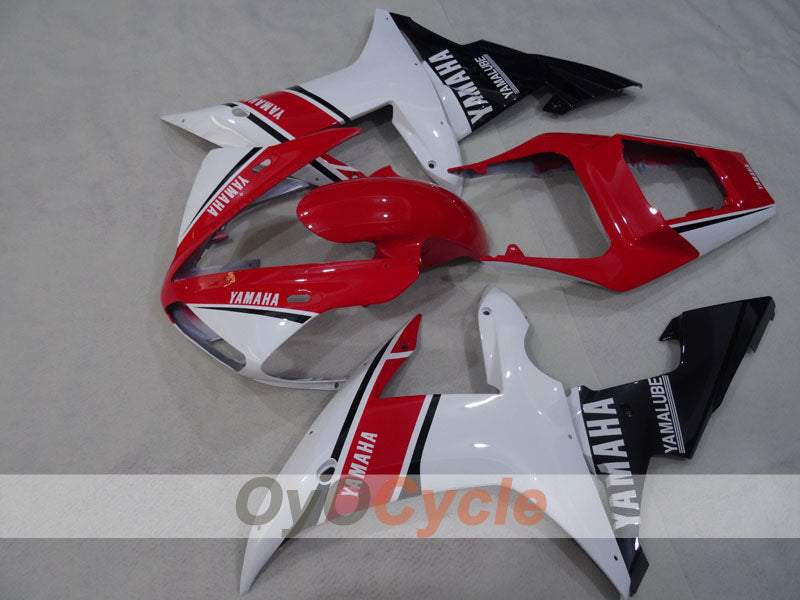 Injection Fairing kit for 02-03 YZF-R1 - Red, White - Factory Style #OYO87905767