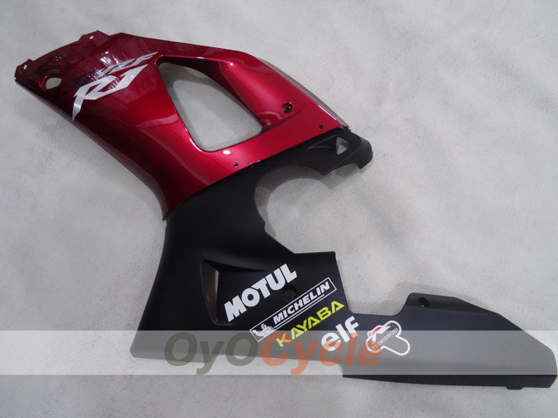 Injection Fairing kit for 98-99 YZF-R1 - Red Wine Color, Black - MOTUL #OYO87905775