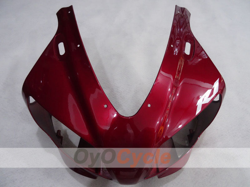 Injection Fairing kit for 98-99 YZF-R1 - Red Wine Color, Black - MOTUL #OYO87905775