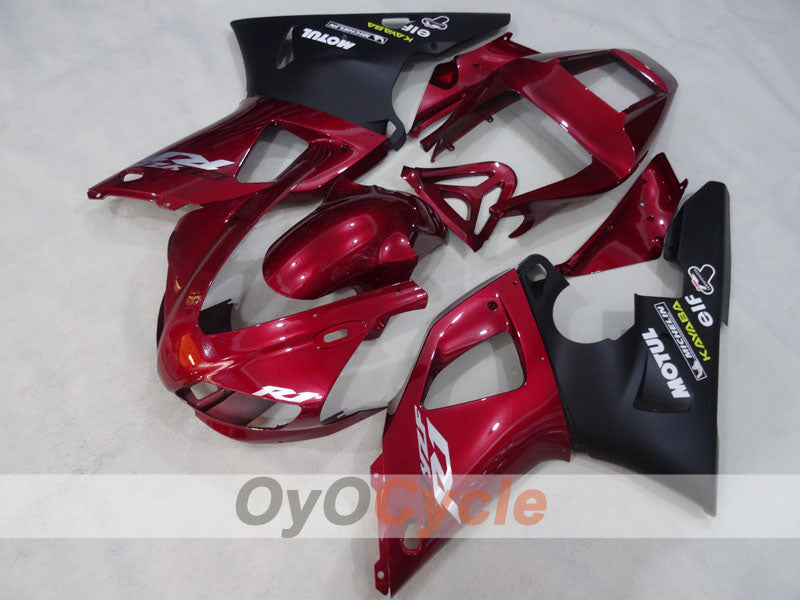 Injection Fairing kit for 98-99 YZF-R1 - Red Wine Color, Black - MOTUL #OYO87905775