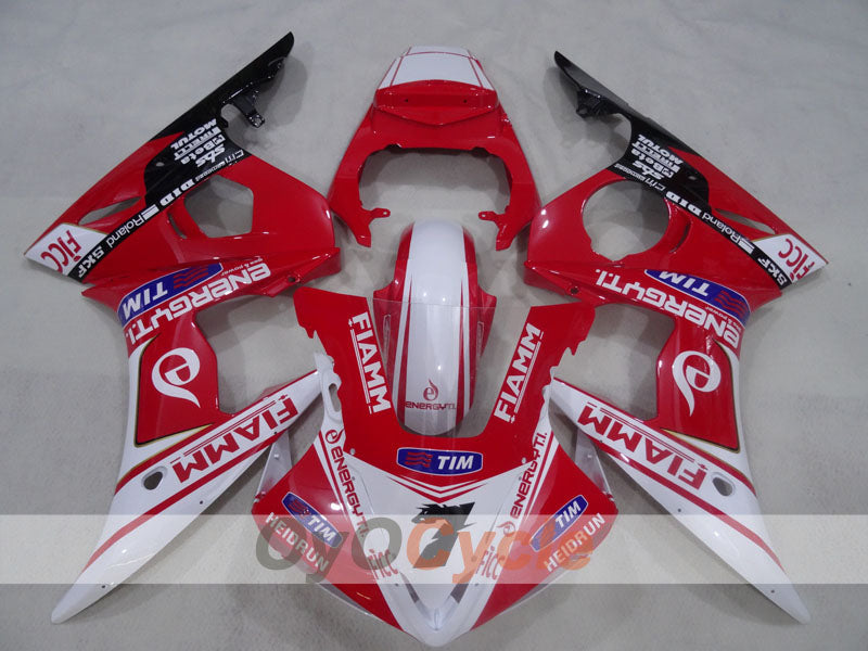 Injection Fairing kit for 05 YZF-R6 - Red, White - FIAMM #OYO87905833 Main image