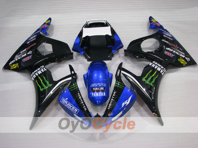 Injection Fairing kit for 05 YZF-R6 - Blue, Black - Monster #OYO87905836 Secondary image