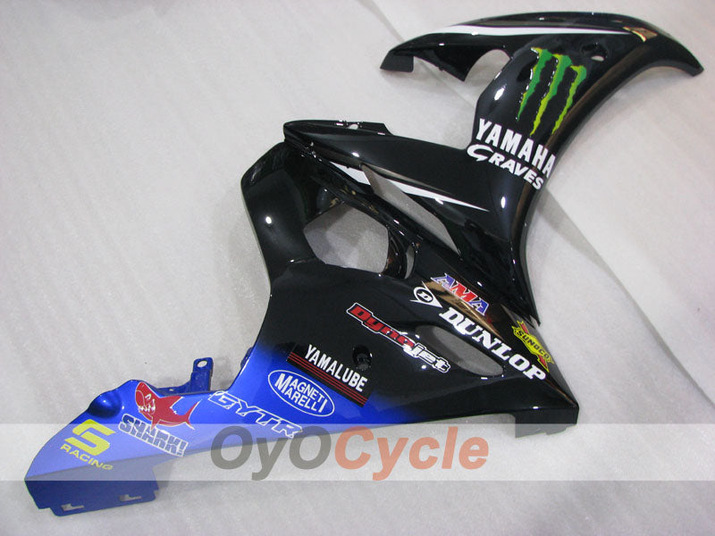 Left & Right Side Fairing For Yamaha 03-04 YZF-R6 #OYO87912108 Secondary image