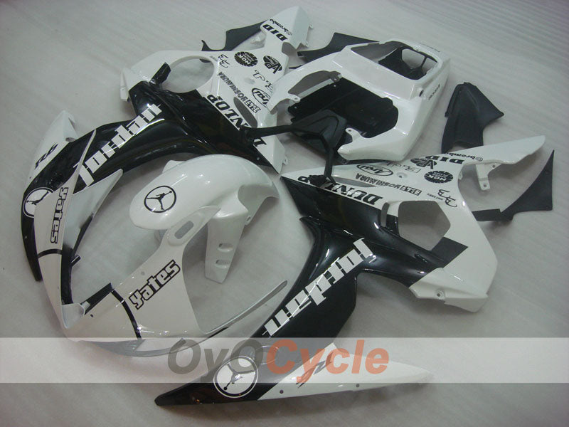 Injection Fairing kit for 05 YZF-R6 - White, Black - Jordan #OYO87905838 Main image