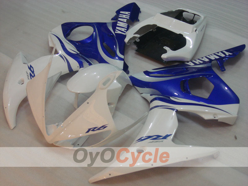 Injection Fairing kit for 05 YZF-R6 - Blue, White - Factory Style #OYO87905839 Main image