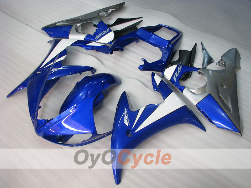 Injection Fairing kit for 05 YZF-R6 - Blue, White, Grey - Factory Style #OYO87905842 Main image