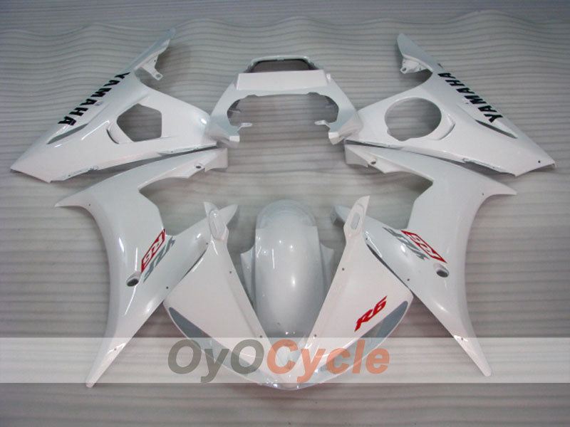 Injection Fairing kit for 05 YZF-R6 - White - Factory Style #OYO87905845
