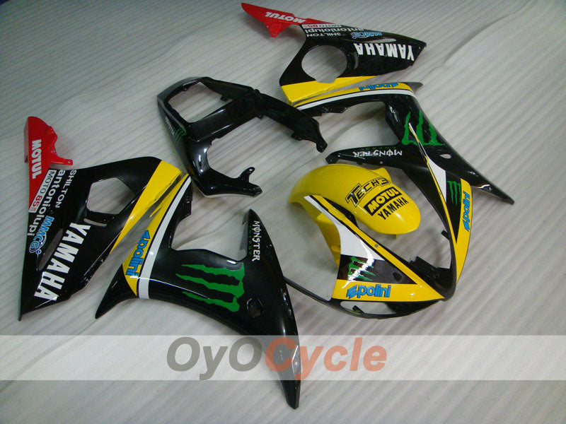 Injection Fairing kit for 05 YZF-R6 - Yellow, Black - Monster #OYO87905847 Main image