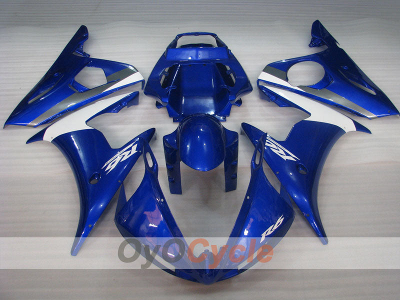 Injection Fairing kit for 03-04 YZF-R6 - Blue, White - Factory Style #OYO87905806