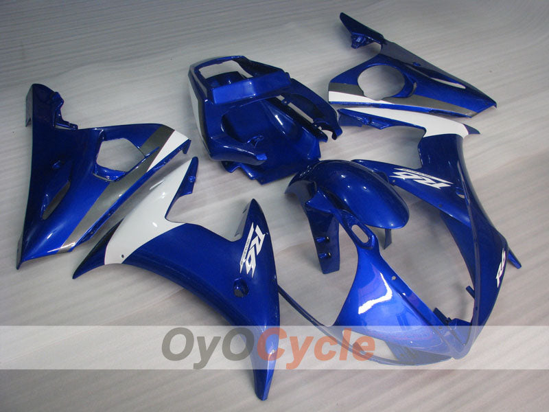 Injection Fairing kit for 03-04 YZF-R6 - Blue, White - Factory Style #OYO87905806 Main image