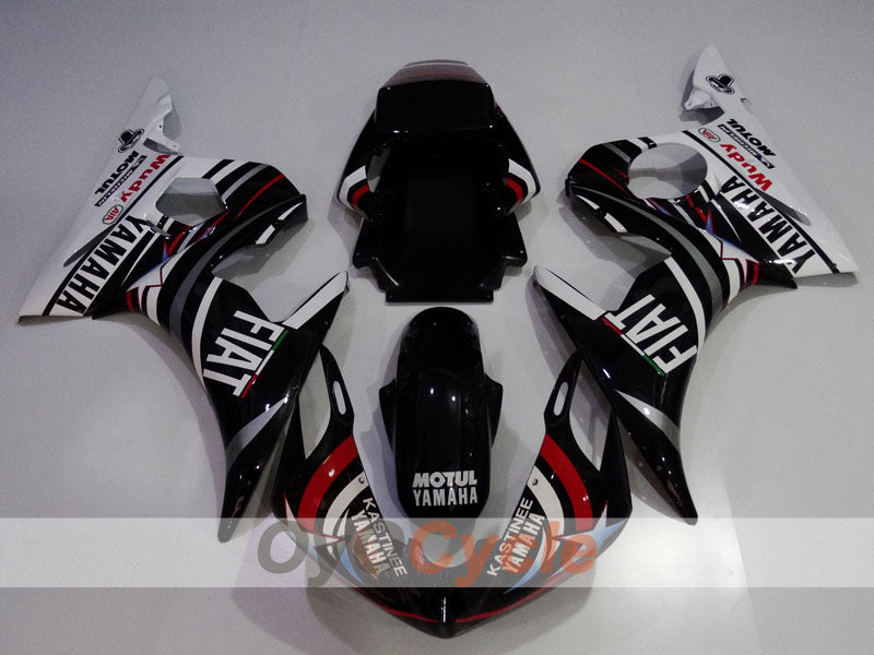 Injection Fairing kit for 03-04 YZF-R6 - White, Black - FIAT #OYO87905818 Secondary image
