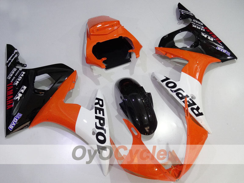 Injection Fairing kit for 05 YZF-R6 - Orange, White, Black - Repsol #OYO87905863 Secondary image