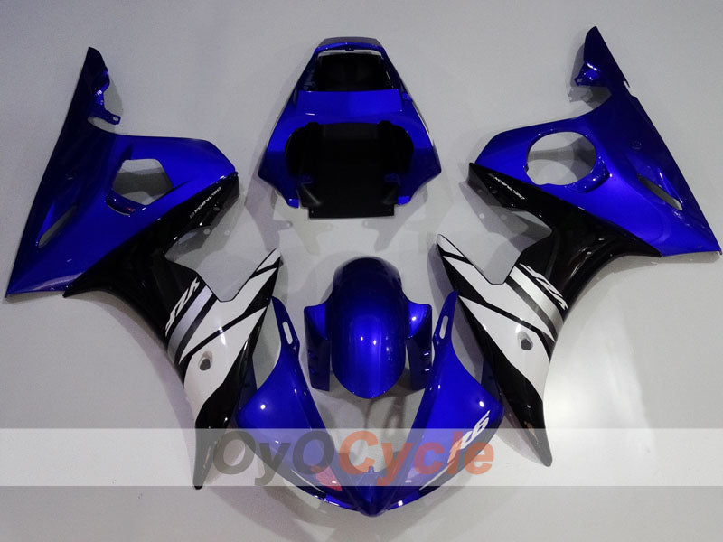 Injection Fairing kit for 03-04 YZF-R6 - Blue, White, Black - Factory Style #OYO87905821
