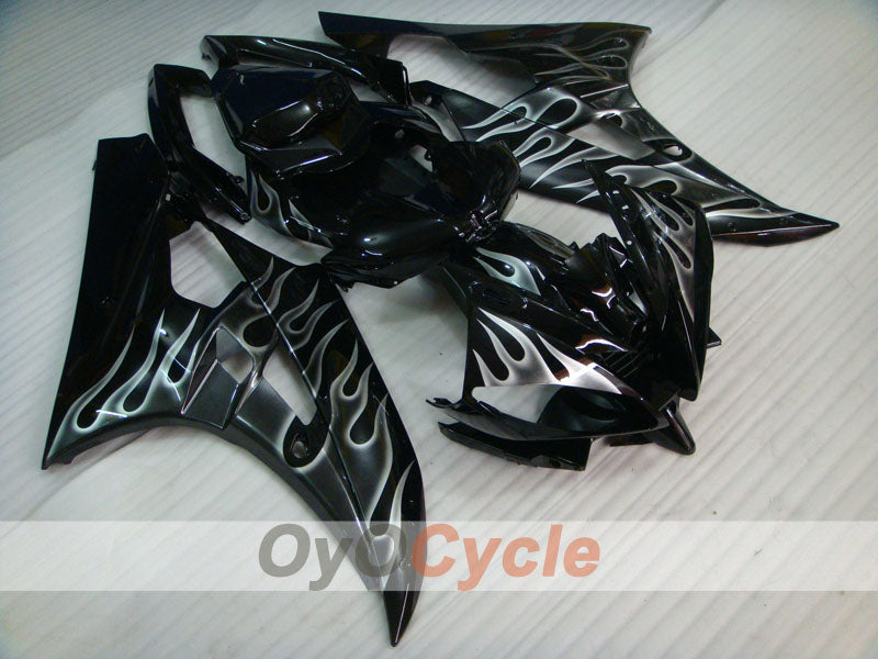 Injection Fairing kit for 06-07 YZF-R6 - Black - Flame #OYO87905888