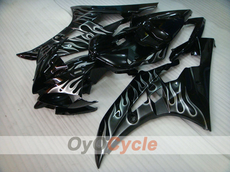Injection Fairing kit for 06-07 YZF-R6 - Black - Flame #OYO87905888