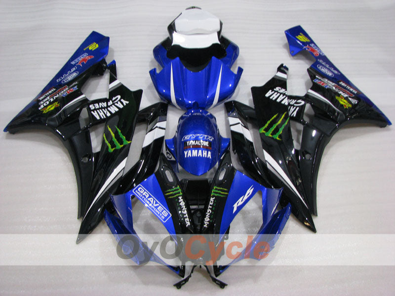 Injection Fairing kit for 06-07 YZF-R6 - Blue, Black - Monster #OYO87905898