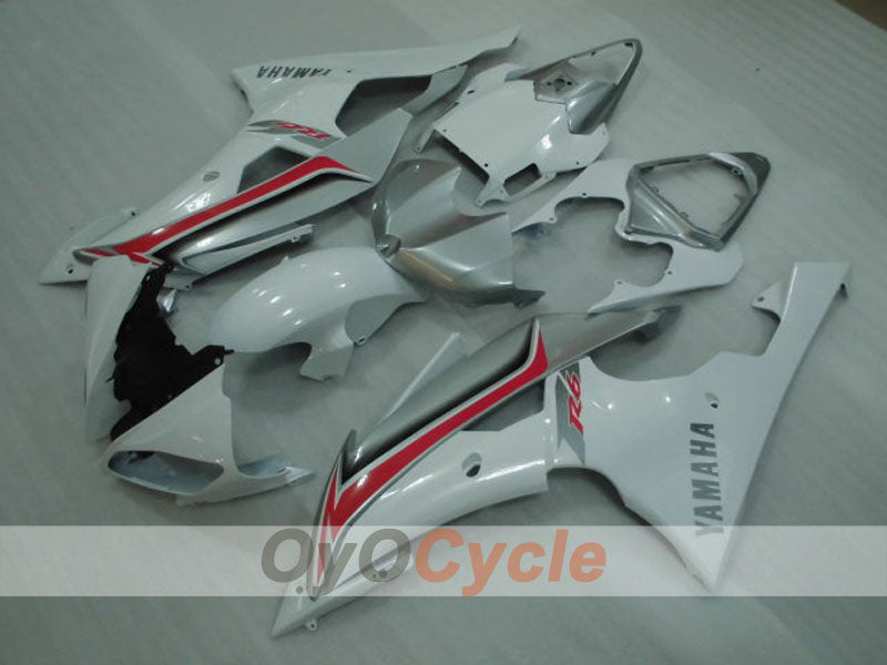 Injection Fairing kit for 08-16 YZF-R6 - White, Silver - Factory Style #OYO87905946