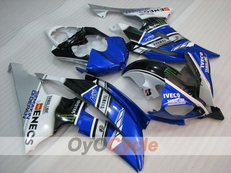 Injection Fairing kit for 08-16 YZF-R6 - Blue, White, Black - Monster #OYO87905957 Main image