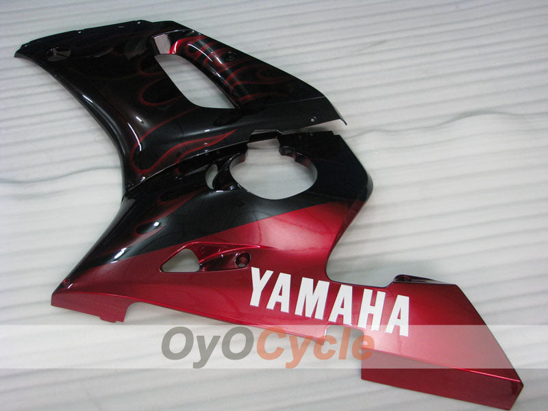 Injection Fairing kit for 98-02 YZF-R6 - Red, Black - Flame #OYO87905987