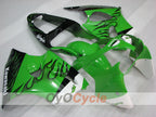 Injection Fairing kit for 00-02 NINJA ZX-6R - Green, Black - Factory Style #OYO87906023