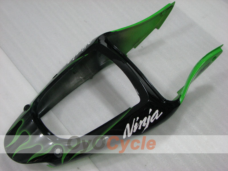 Injection Fairing kit for 00-02 NINJA ZX-6R - Green, Black - Factory Style #OYO87906023