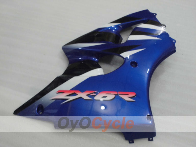 Injection Fairing kit for 00-02 NINJA ZX-6R - Blue, White, Black - Factory Style #OYO87906029